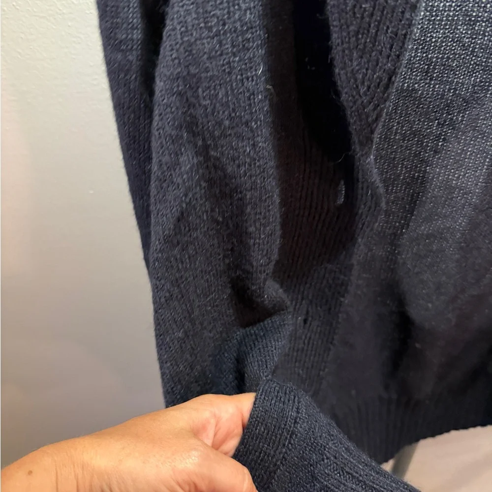 J. Crew Navy classic‎ cowlneck Cardigan